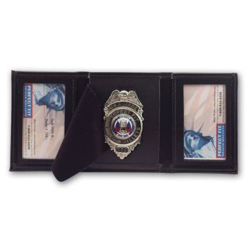 Perfect Fit Recessed Trifold Wallet with Double ID 