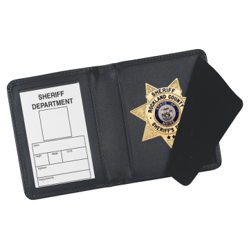 Strong Side Opening Badge Case - Dress Leather