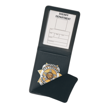 Strong Top Opening Badge Case - Dress Leather 