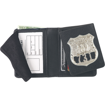 Strong Flip-out Badge Wallet - Dress Leather w/ Embossing (79300-E)