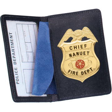 Strong Side Open Single ID Badge Case - Duty Leather 