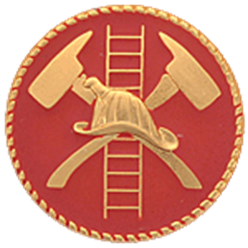 Blackinton A10155 Raised Fire Scramble With Two Crossed Axes (15/16")