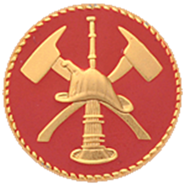 Blackinton A10156 Raised Fire Scramble with Two Crossed Axes (15/16")