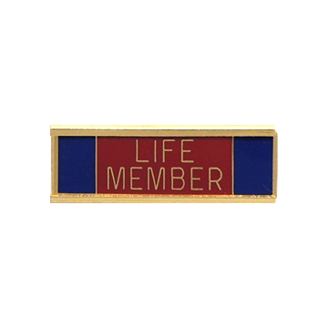 Blackinton A10341-A Three Section Life Member Commendation Bar (1-3/8" x 3/8")