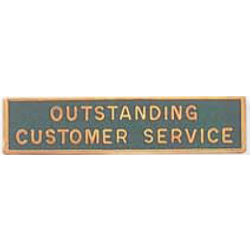 Blackinton A10415 Outstanding Customer Service Commendation Bar (1-3/8" x 5/16")