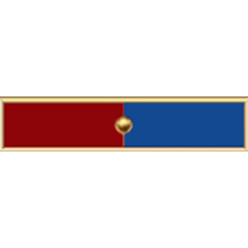 Blackinton A11067 Two Section Applied Character Commendation Bar (1-3/4" x 3/8")