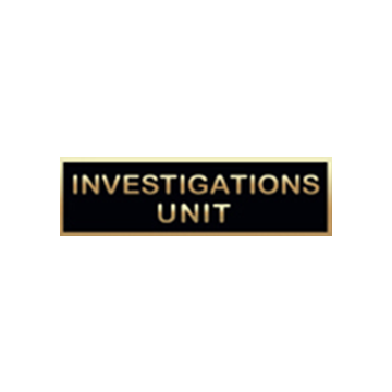 Blackinton A11177-A Investigations Unit Recognition Bar (1-3/8" x 3/8")