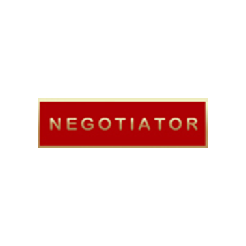 Blackinton A11177-F Negotiator Recognition Bar (1-3/8" x 3/8")