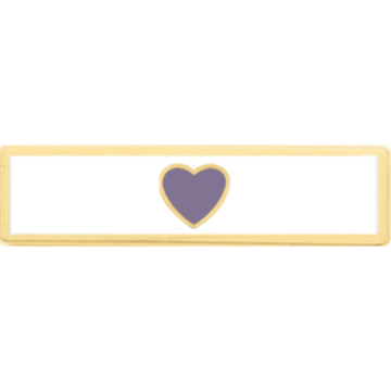 Blackinton A11272 Purple Heart Commendation Bar (1-3/8" x 5/16")