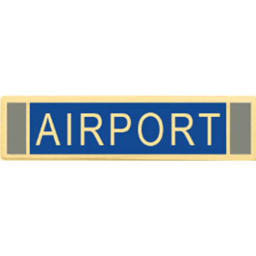 Blackinton A11364-B Three Section Airport Commendation Bar (1-3/8" x 5/16")