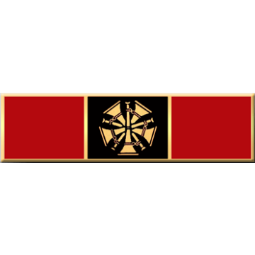 Blackinton A11756-E Chief 5 Crossed Fire Horns Commendation Bar (1-3/8" x 3/8")