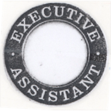 Blackinton A11857 - Executive Assistant Circular Hat Cap Badge (1-1/2")