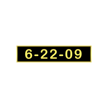 Blackinton A11878 6-22-09 Commendation Bar (1-3/8" x 5/16")