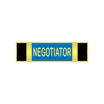 Blackinton A11996 Negotiator Commendation Bar (1-3/8" x 3/8")