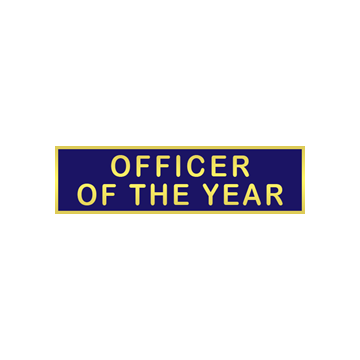 Blackinton A12013 Officer of the Year Recognition Bar (1-3/8" x 3/8")