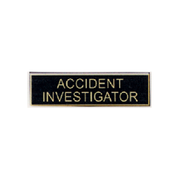 Blackinton A12020 Accident Investigator Commendation Bar (1-3/8" x 3/8")