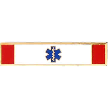 Blackinton A12080 Three Section Star of Life Commendation Bar (1-3/4" x 3/8")
