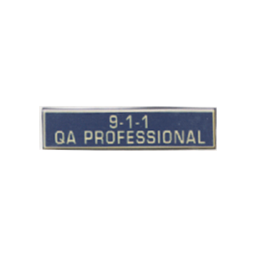 Blackinton A12095 9-1-1 QA Professional Commendation Bar (1-3/8" x 5/16")