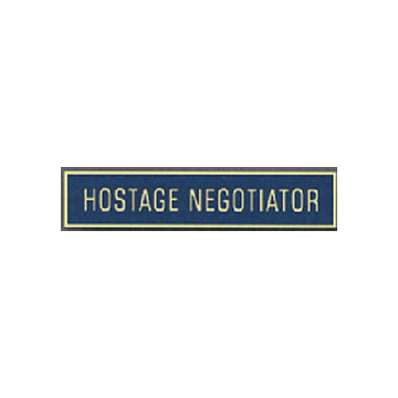 Blackinton A12191 Hostage Negotiator Commendation Bar (1-3/8" x 5/16")