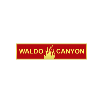 Blackinton A12197 Waldo Canyon Wildfires Commendation Bar (1-3/8" x 5/16")