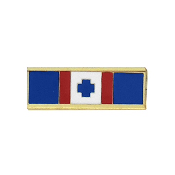 Blackinton A12221 Five Section Commendation Bar with Cross (1-3/8" x 3/8")