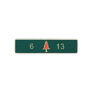 Blackinton A12248 6/13 Commendation Bar with Tree (1-3/8" x 5/16")