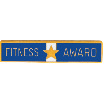 Blackinton A12412 Fitness Award Commendation Bar (1-3/4" x 3/8")