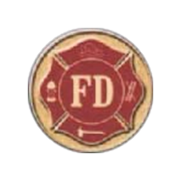 Blackinton A12428 Raised Maltese Cross w/ FD in the Center (11/16") Min Order: 2