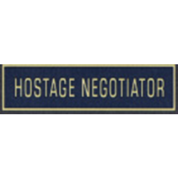 Blackinton A12691 Hostage Negotiator Recognition Bar (1-3/8" x 3/8")