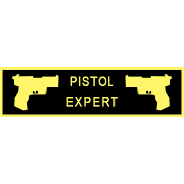 Blackinton A12930-A Pistol Expert Commendation Bar (1-3/8" x 3/8")