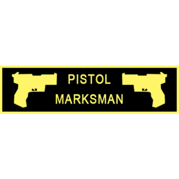 Blackinton A12930 Pistol Marksman Commendation Bar (1-3/8" x 3/8")