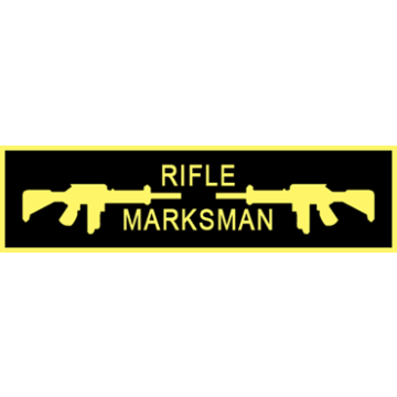 Blackinton A12931 Rifle Marksman Commendation Bar (1-3/8" x 3/8")