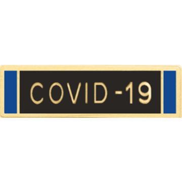Blackinton A12935 COVID-19 Commendation Bar (1-3/8" x 3/8")