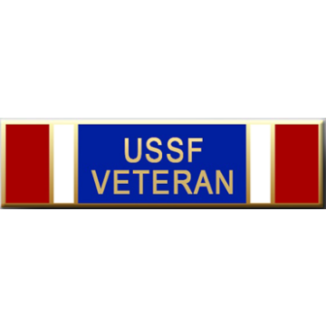 Blackinton A13017-E Five Section USSF Veteran Commendation (1-3/8" x 3/8")