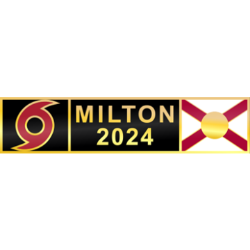 Blackinton A13191 Milton 2024 Hurricane Commendation Bar (1-3/8" x 5/16")