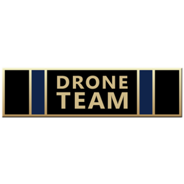 Blackinton A13202 DRONE TEAM Five Section Recognition Bar (1-3/8" x 3/8")