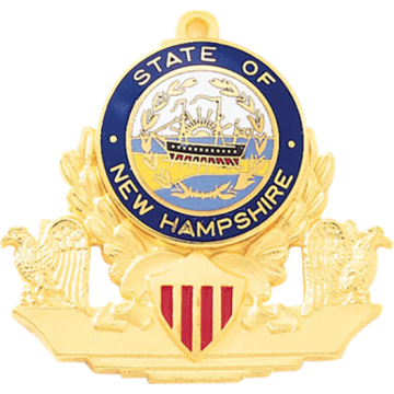 Blackinton A2171 Eagle Medal With Enamel Shield