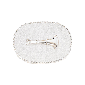 Blackinton A2481 Oval with Single Horn (1-5/8" x 2-5/16")