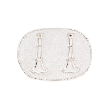 Blackinton A2482 Oval with Two Vertical Horns (1-5/8" x 2-5/16")