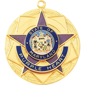 Blackinton A2619 Circular Medal with Five Point Star