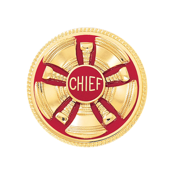 Blackinton A2815-DE Five Crossed Horns with Deluxe Enamel Background (1-5/8")