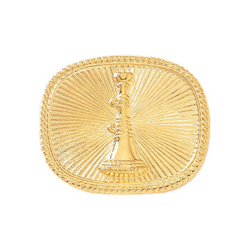 Blackinton A2818 Single Horn with Sunburst Background (1-1/4" x 1-1/2")