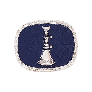 Blackinton A2819-DE Single Horn Cap Badge (1-1/4" x 1-1/2")