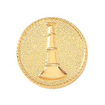 Blackinton A2876 Lieutenant Insignia with one Vertical Horn (15/16") Min Order: 2