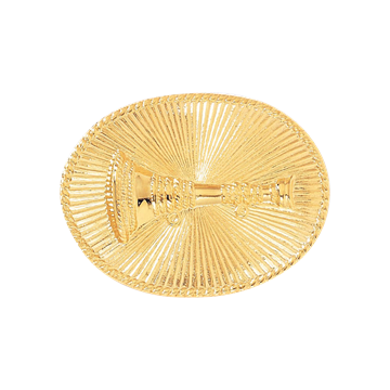 Blackinton A2879-RT Badge Horn with Ring (1-7/16" x 1-13/16")