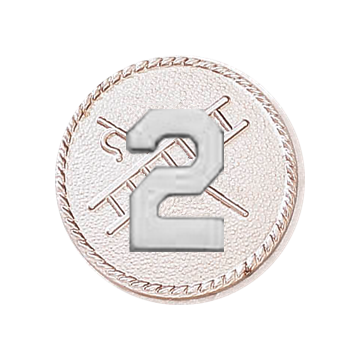 Blackinton A2890-A Hook & Ladder w/ Number Two (15/16") Min Order: 2