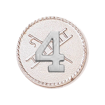 Blackinton A2890-C Hook & Ladder w/  Number Four (15/16") Min Order: 2