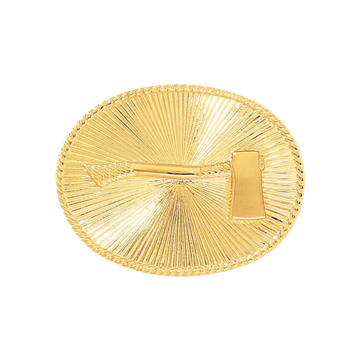 Blackinton A2896-LF Oval Left Facing Axe Cap Badge (1-7/16" x 1-13/16")