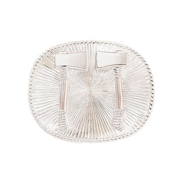 Blackinton A2897 Oval with Parallel Axes and Sunburst Rays (1-9/16" x 1-15/16")