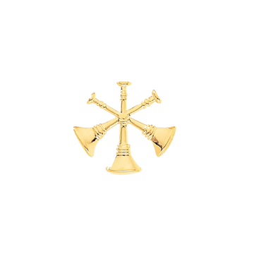 Blackinton A2907 3 Crossed Horns (3/4") Min Order: 2